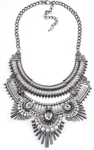 Retro Bohemian Ethnic Gypsy Tribal Boho Statement Necklace for Women in Kuwait