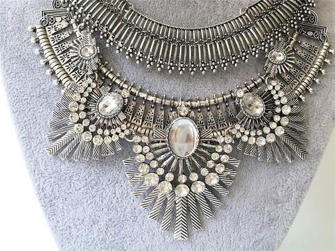 Retro Bohemian Ethnic Gypsy Tribal Boho Statement Necklace for Women in Kuwait