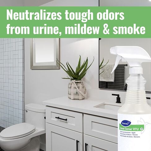 Diversey Good Sense Rtu Liquid Odor Counteractant, Apple Scent, 32 Oz Spray Bottle in Kuwait