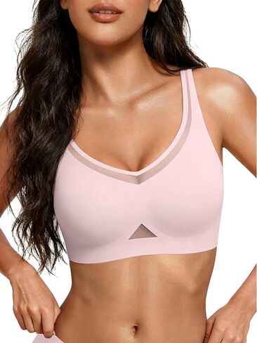 Avidlove حمالات الصدر اللاسلكية للنساء شبكة تغطية كاملة جيلي مبطن Bralette لا Underwire رفع حمالة الصدر اليومية سلس in Kuwait