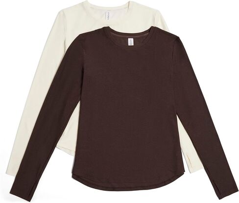 Jockey Women's 2-pack Long Sleeve Essential Butter T-shirt in Saudi Arabia
