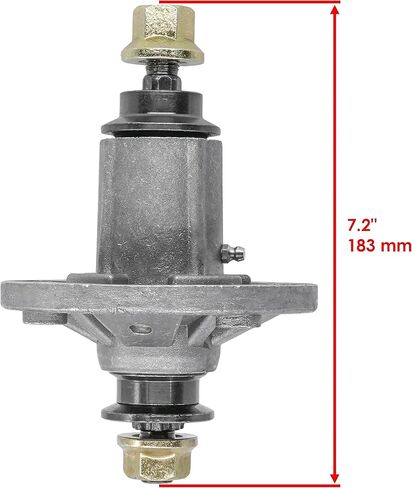 Caltric Spindle and Blade with Pulley Compatible with John Deere E130 S110 S120 X106 X107 X126 102 105 107S 115 125 135 D100 D105 42" 2X in Saudi Arabia