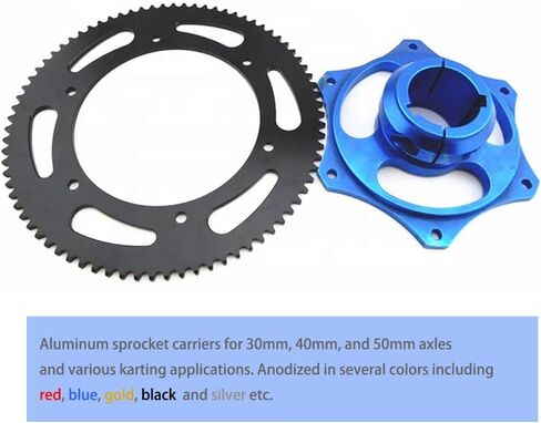 Go Kart Sprocket Carrier Racing Parts 30mm 40mm 50mm, Anodized Aluminum Kart Sprocket hub (Gold, 50mm) in Saudi Arabia