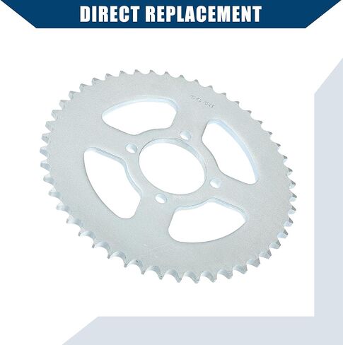 428 Pitch 48 Tooth Motorcycle Chain Sprocket Rear Sprocket/Rear Side for 50cc 70cc 90cc 110cc 125cc Dirt Pit Bike Mini Bike ATV 4 Wheelers Moped/Durable 52mm ID / 1 Pcs in Saudi Arabia