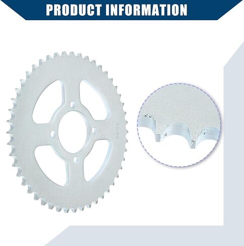 428 Pitch 48 Tooth Motorcycle Chain Sprocket Rear Sprocket/Rear Side for 50cc 70cc 90cc 110cc 125cc Dirt Pit Bike Mini Bike ATV 4 Wheelers Moped/Durable 52mm ID / 1 Pcs in Saudi Arabia