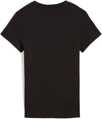 PUMA Womens Essentials No.1 Logo Crew Neck Short Sleeve Casual Tops Casual - Black in Saudi Arabia