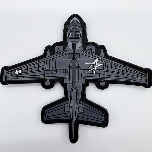 Lockheed Martin® S-3 Viking™ Silhouette PVC Patch – Hook and Loop Backing, 5 Inch, Navy Carrier Aviation Morale Patch in Saudi Arabia