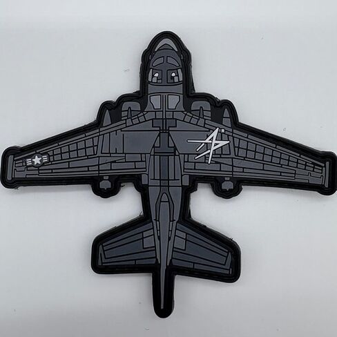 Lockheed Martin® S-3 Viking™ Silhouette PVC Patch – Hook and Loop Backing, 5 Inch, Navy Carrier Aviation Morale Patch in Saudi Arabia
