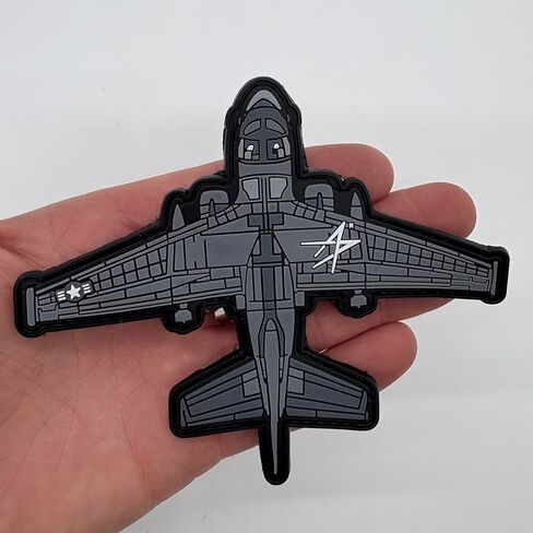 Lockheed Martin® S-3 Viking™ Silhouette PVC Patch – Hook and Loop Backing, 5 Inch, Navy Carrier Aviation Morale Patch in Saudi Arabia