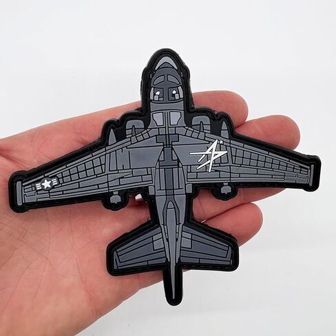 Lockheed Martin® S-3 Viking™ Silhouette PVC Patch – Hook and Loop Backing, 5 Inch, Navy Carrier Aviation Morale Patch in Saudi Arabia