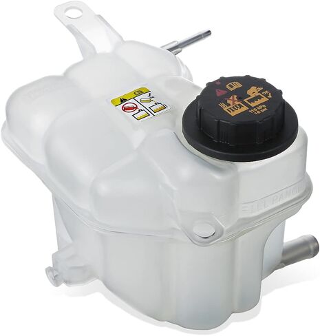 Auto Dynasty FO3014129 Factory Style Car Coolant Overflow Reservoir Tank with Cap Compatible with Ford Fusion Lincoln Zephyr Mercury Milan 2.3L 3.0L 06-09, White in Saudi Arabia
