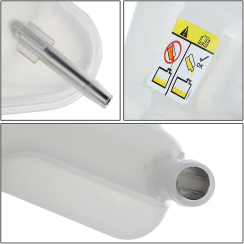 Auto Dynasty FO3014129 Factory Style Car Coolant Overflow Reservoir Tank with Cap Compatible with Ford Fusion Lincoln Zephyr Mercury Milan 2.3L 3.0L 06-09, White in Saudi Arabia