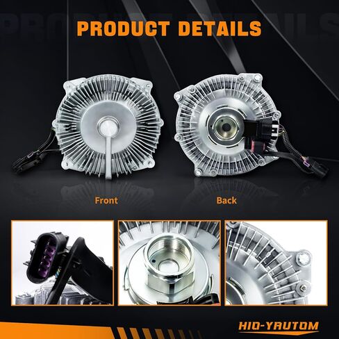 52014729AC قابض مروحة تبريد المحرك المشعاع متوافق مع 2013-2018 Ram 2500 3500 4500 5500 6.7L استبدال محرك الديزل لـ 52014729AC 52014729AA 52014729AB in Kuwait