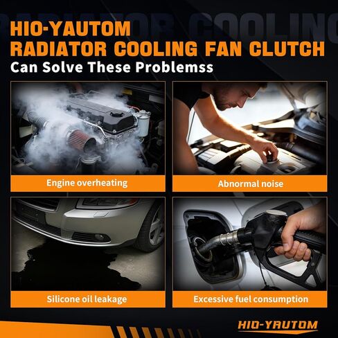 52014729AC قابض مروحة تبريد المحرك المشعاع متوافق مع 2013-2018 Ram 2500 3500 4500 5500 6.7L استبدال محرك الديزل لـ 52014729AC 52014729AA 52014729AB in Kuwait