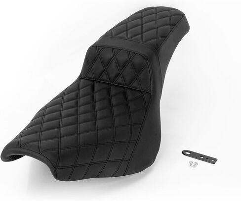 Driver Passenger Seat - PSLER Motorcycle Seat Compatible with Softail Standard Deluxe Street Bob 2018-2025, Grid Type in Saudi Arabia