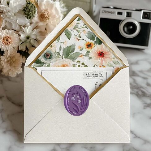 7Pcs Flower Wax Seal Stamp Kit Vintage Flower Wax Stamp Heads with Removable Wooden Handle Floral Stamps Letter Sealing Wax Seal Kit for Wedding Invitations Envelopes Cards Gift Packing Decorations in Saudi Arabia