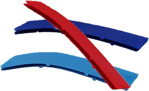 NYZAUTO M-Colored Stripe Grille Insert Trims Compatible with BMW 2013-2018 F30 3 Series 316i 318i 320i 328d 328i 335i 340i Kidney Grill (11 Beams, Not Fit 8 Beams) in Kuwait