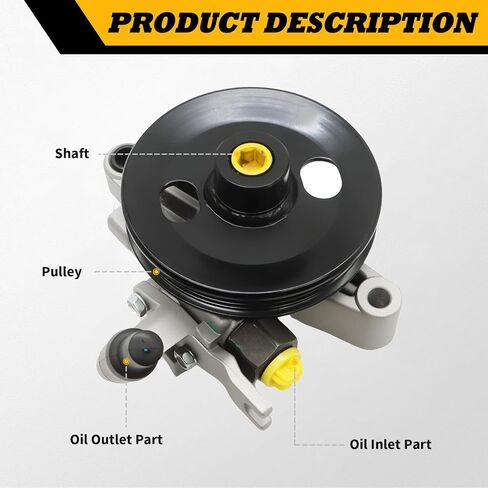 21-5440 Power Steering Pump with Pulley Compatible with 2005-2009 Tucson, 2004-2009 Spectra, 2005-2009 Spectra5 2.0L Power Assist Pump 57100-2E000 in Saudi Arabia