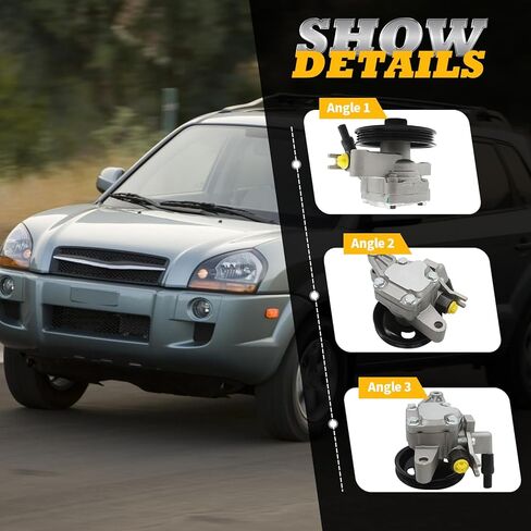 21-5440 Power Steering Pump with Pulley Compatible with 2005-2009 Tucson, 2004-2009 Spectra, 2005-2009 Spectra5 2.0L Power Assist Pump 57100-2E000 in Saudi Arabia