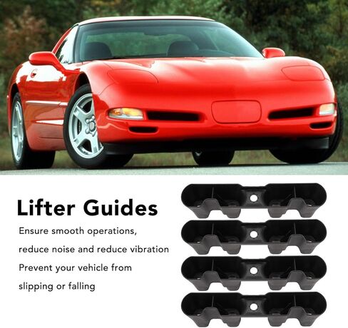 4PCS Lifter Guides 12595365, Engine Valve Lifter Guides, ABS Valve Lifter Guides Trays Set for Gen 3 4 5 LS LT Based V8 LS1 LS3 in Saudi Arabia