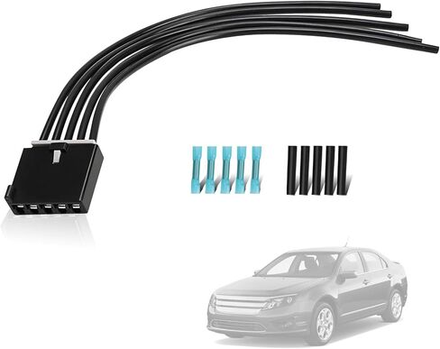 WPT1285 Blower Motor Resistor Wiring Harness Connector 5 Wire for Ford Fusion Lincoln MKZ Zephyr Mercury Milan Buick Allure Replace# WPT1285, 645-512 PT1117 (WPT1285) in Saudi Arabia