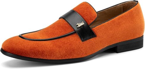 JITAI Men's Shoes - Black Velvet Luxury Fashion Loafers for Men, Slip On Shoes for Men, Mens Dress Shoes for Birthday Party, Casual Rubber Sole Fashion Casual and Dress Occasions in Saudi Arabia