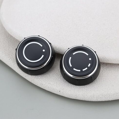 2pcs Car Radio Volume Control Knob Switch Setting Cover 97064292901 97064293001 Compatible with Porsche 981/991 Boxster/Cayman in Kuwait