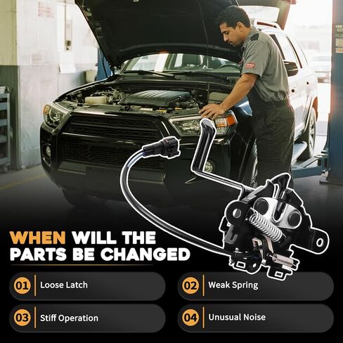 غطاء المحرك الأمامي قفل بمزلاج مناسب لسيارة Toyota 4Runner 2010-2024 يستبدل 5351035260 53510-35260 in Kuwait
