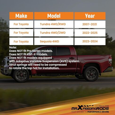 maXpeedingrods 1.75" Lift Leveling Kit for Toyota Tundra 2007-2025, for Toyota Sequoia 2023-2024, Front Lift Spacer Kit in Saudi Arabia