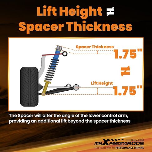maXpeedingrods 1.75" Lift Leveling Kit for Toyota Tundra 2007-2025, for Toyota Sequoia 2023-2024, Front Lift Spacer Kit in Saudi Arabia