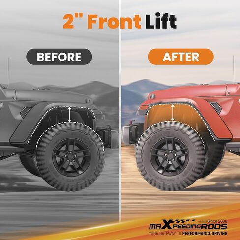 طقم تسوية أمامي 2 بوصة من maXpeedingrods لسيارة جيب جراند شيروكي WK 2005-2010، فواصل دعامة الرفع لسيارة جيب كوماندر XK 2006-2010 2WD 4WD in Saudi Arabia
