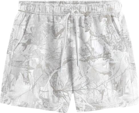 Ythomm Camo Athletic Shorts Men Maple Leaf Print Drawstring Elastic Waist Sweat Shorts Baggy Workout Gym Shorts with Pockets in Saudi Arabia