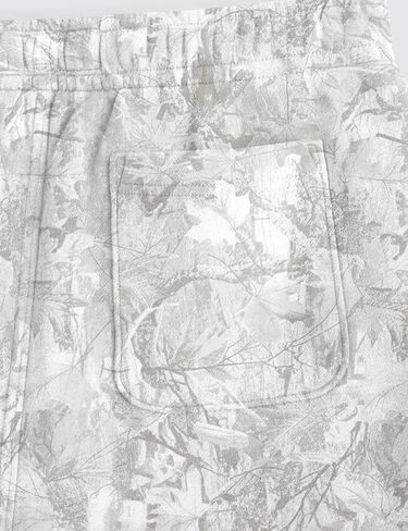 Ythomm Camo Athletic Shorts Men Maple Leaf Print Drawstring Elastic Waist Sweat Shorts Baggy Workout Gym Shorts with Pockets in Saudi Arabia