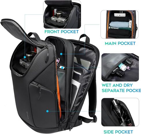 BANGE Laptop backpack with 15.6 inch laptop compartment fit for overnight and commute for men and women in Kuwait