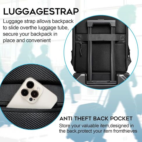 BANGE Laptop backpack with 15.6 inch laptop compartment fit for overnight and commute for men and women in Kuwait