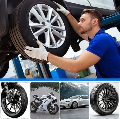 طقم قابس الإطارات ومجموعة إصلاح الإطارات - 95 قطعة من أدوات التوصيل والإطارات بدون أنابيب مع أدوات مقبض معدني على شكل حرف T، وشرائط إصلاح، ومسامير توصيل مطاطية، وأداة أساسية للصمام وحقيبة للسيارة، وسيارات الدفع الرباعي، والدراجات النارية، وATV in Kuwait