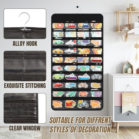 عبوتان من الملصقات المعلقة، مزدوجة الجوانب مع 80 جيبًا لكل منها للملصقات والشارات والحرف اليدوية - مثالية للبيع بالتجزئة والمدارس والمكتبات والمعارض وأحداث البائعين in Kuwait