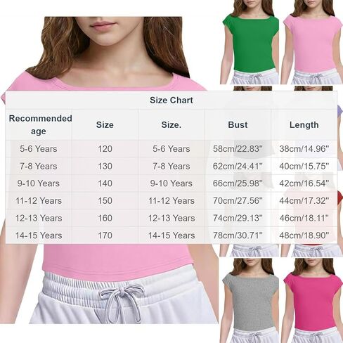 Girls Cute Shirt Short Sleeve Crewneck T Shirts Summer Slim Fit Soft Tops Comfort Breathable Everyday Tee Blouses in Saudi Arabia