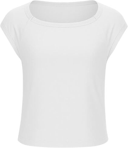 Girls Cute Shirt Short Sleeve Crewneck T Shirts Summer Slim Fit Soft Tops Comfort Breathable Everyday Tee Blouses in Saudi Arabia