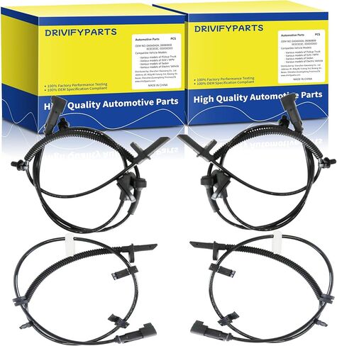 ABS Wheel Speed Sensor Fit for Chevy Traverse 2009-2017, Buick Enclave 2008-2017, GMC Acadia 2007-2016, Saturn Outlook 2007-2010, 22739728, 22739727, Front and Rear, Driver and Passenger Side, 4pcs in Kuwait