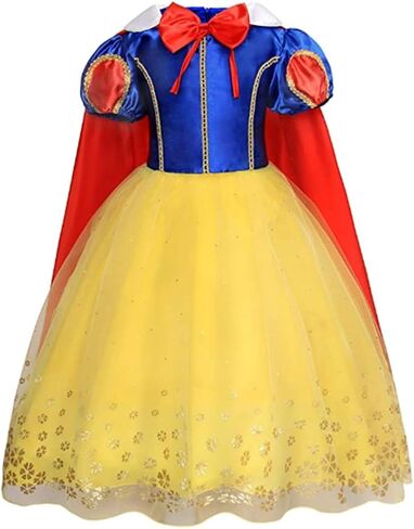 DreamHigh Snow White Princess Costume Dress, Fancy Party Outfit for Little Girls in Saudi Arabia