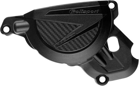 Polisport Motocross Motorcycles (MX) Ignition Covers Protector Kit for Beta RR 350/390/430/480 4T (2020-2024) Dirt Bikes - Impact-Resistant PA6 Polyamide, Easy OEM Installation - Black in Saudi Arabia