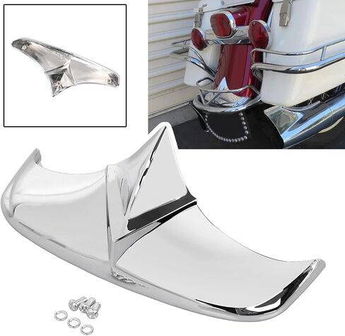 Chrome Rear Fender Tip "V" Design Fender Trim For Harley Duo Glide FL Electra Glide FLB FLH 1958-1966 in Saudi Arabia
