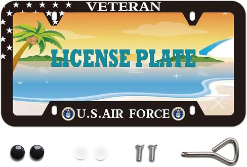 Veteran Us Army License Plate Frame Us Navy Stainless Steel Car License Plate Cover for Men Women Fans 12 X 6 Inch in Saudi Arabia