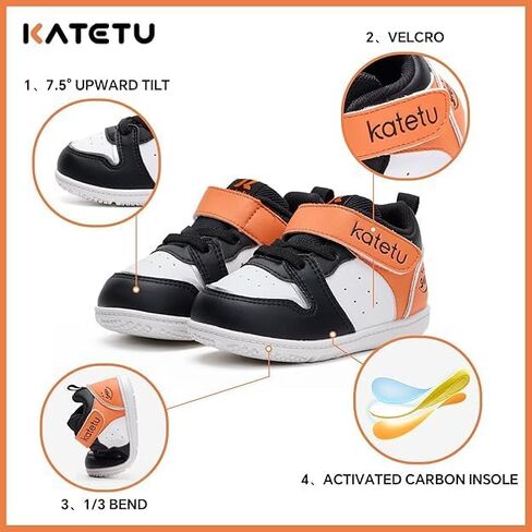 Baby Sneakers Boys Girls Toddler Wide Toe Box Shoes Non-Slip Breathable Walking Tennis Running Lightweight Sport Outdoor Shoes in Saudi Arabia