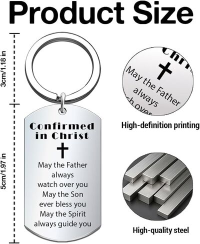 هدايا تأكيد مسيحية للنساء والرجال المؤكدة في سلسلة مفاتيح المسيح، هدايا روحية دينية للمعمودية الكاثوليكية، عيد الميلاد، عيد الميلاد in Kuwait