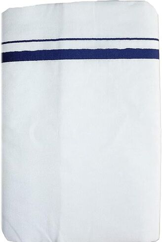 Shemass™ Men's Cotton White Dhoti with Elegant Color Border(1.8 mtrs single layer) in Saudi Arabia