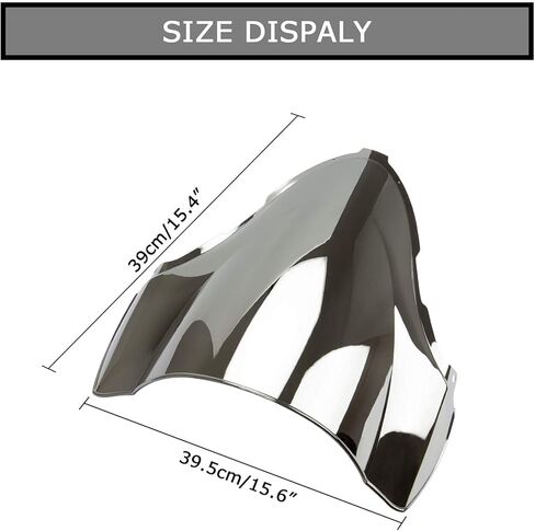 Windshield Windscreen Double Bubble for Hayabusa GSXR1300 1996-2007 1996 1997 1998 1999 2000 2001 2002 2003 2004 2005 2006 2007 (Chrome) in Saudi Arabia