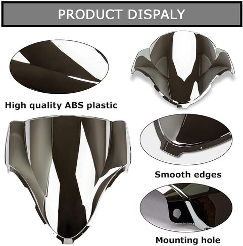 Windshield Windscreen Double Bubble for Hayabusa GSXR1300 1996-2007 1996 1997 1998 1999 2000 2001 2002 2003 2004 2005 2006 2007 (Chrome) in Saudi Arabia
