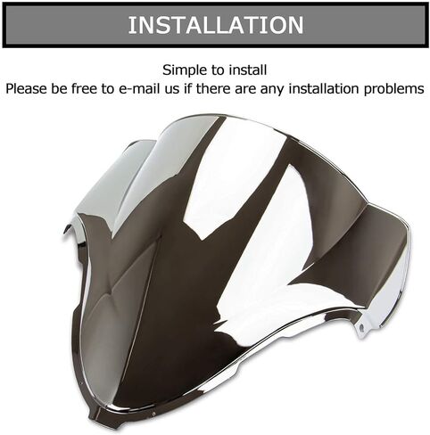 Windshield Windscreen Double Bubble for Hayabusa GSXR1300 1996-2007 1996 1997 1998 1999 2000 2001 2002 2003 2004 2005 2006 2007 (Chrome) in Saudi Arabia